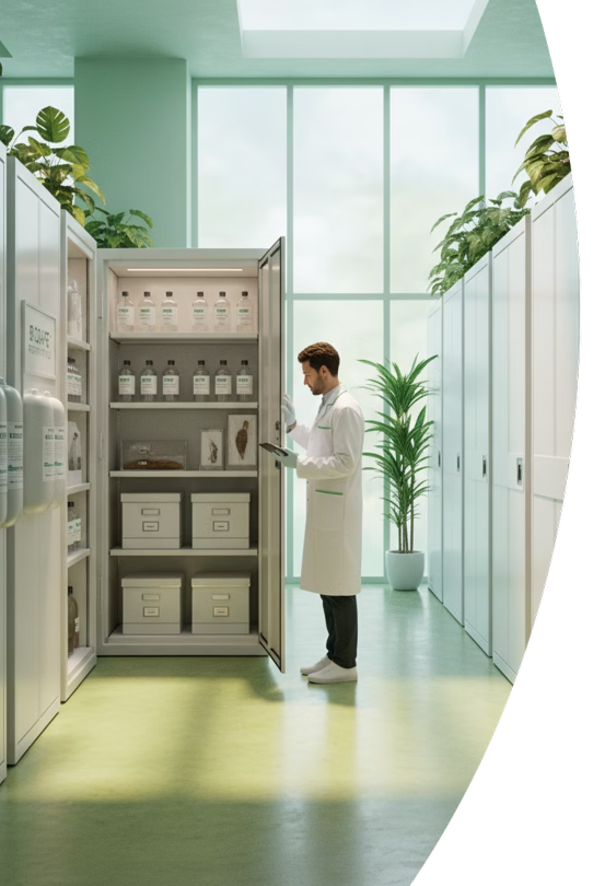 使用者提供的實驗室暫用場域示意